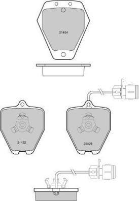E.T.F. 12-1118 - Set placute frana,frana disc aaoparts.ro
