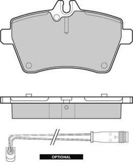 Mercedes-Benz A169 420 03 20 S1 - Set placute frana,frana disc aaoparts.ro