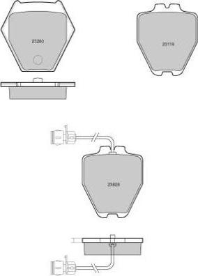 E.T.F. 12-1122 - Set placute frana,frana disc aaoparts.ro