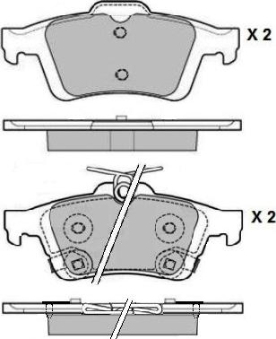 E.T.F. 12-1796 - Set placute frana,frana disc aaoparts.ro