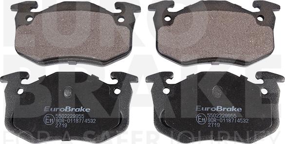 Eurobrake 5502229955 - Set placute frana,frana disc aaoparts.ro