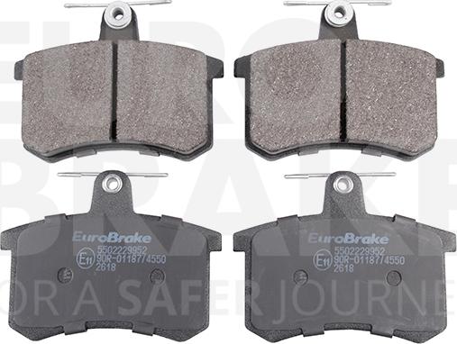 Eurobrake 5502229952 - Set placute frana,frana disc aaoparts.ro