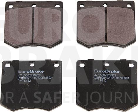 Eurobrake 5502229923 - Set placute frana,frana disc aaoparts.ro