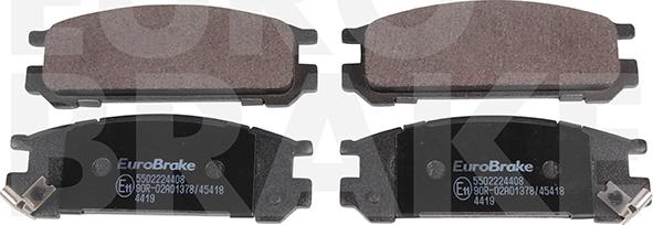 Eurobrake 5502224408 - Set placute frana,frana disc aaoparts.ro