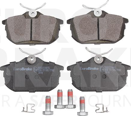 Eurobrake 5502224815 - Set placute frana,frana disc aaoparts.ro