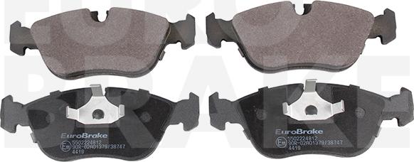 Eurobrake 5502224812 - Set placute frana,frana disc aaoparts.ro