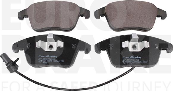 Eurobrake 5502224794 - Set placute frana,frana disc aaoparts.ro
