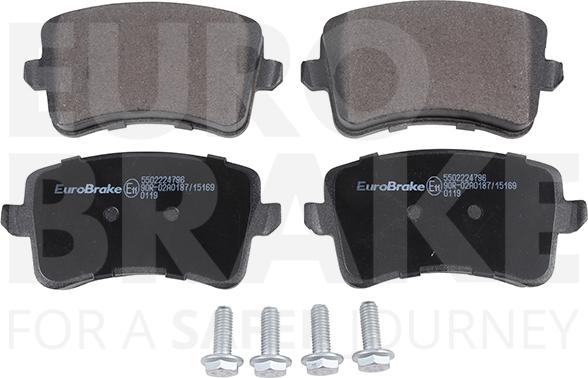 Eurobrake 5502224796 - Set placute frana,frana disc aaoparts.ro