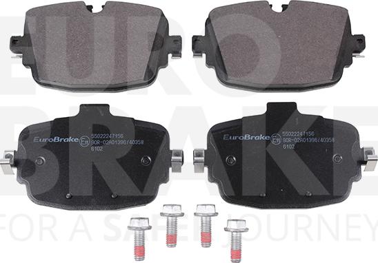 Eurobrake 55022247156 - Set placute frana,frana disc aaoparts.ro
