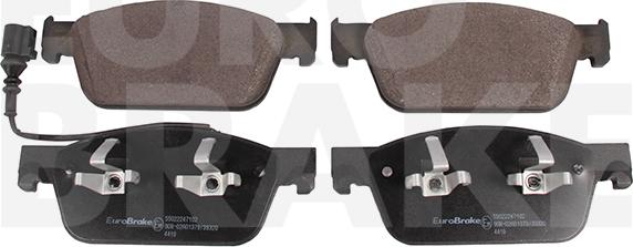 Eurobrake 55022247102 - Set placute frana,frana disc aaoparts.ro