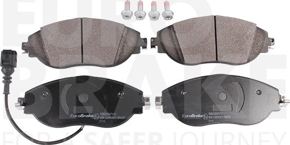 Eurobrake 55022247111 - Set placute frana,frana disc aaoparts.ro