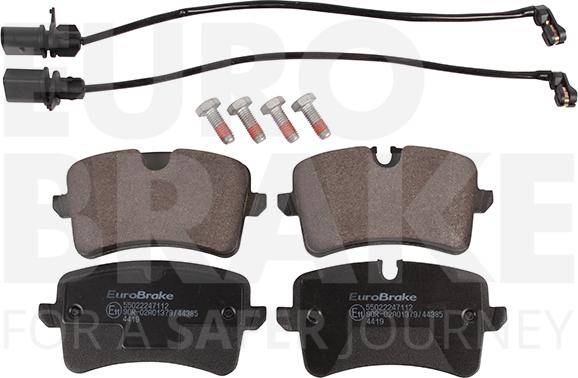 Eurobrake 55022247112 - Set placute frana,frana disc aaoparts.ro