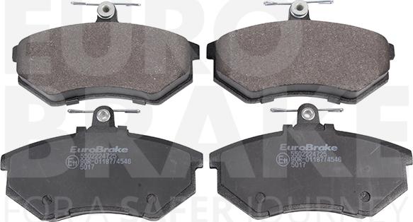 Eurobrake 5502224725 - Set placute frana,frana disc aaoparts.ro