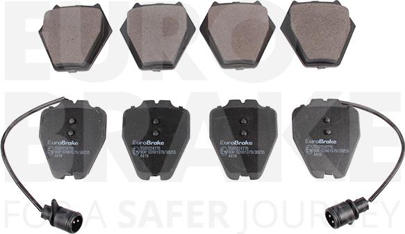 Eurobrake 5502224776 - Set placute frana,frana disc aaoparts.ro