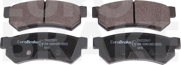 Eurobrake 5502225017 - Set placute frana,frana disc aaoparts.ro