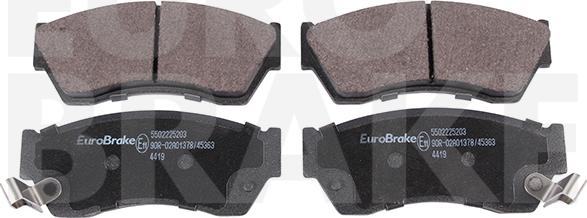 Eurobrake 5502225203 - Set placute frana,frana disc aaoparts.ro