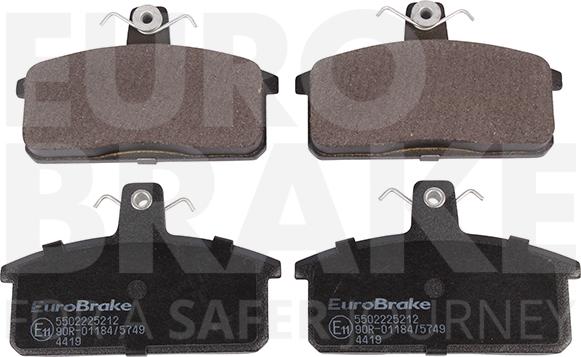 Eurobrake 5502225212 - Set placute frana,frana disc aaoparts.ro