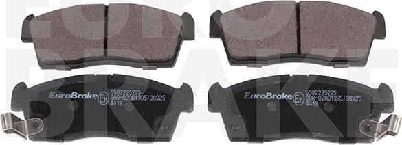 Eurobrake 5502225225 - Set placute frana,frana disc aaoparts.ro