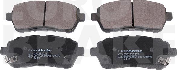 Eurobrake 5502225227 - Set placute frana,frana disc aaoparts.ro
