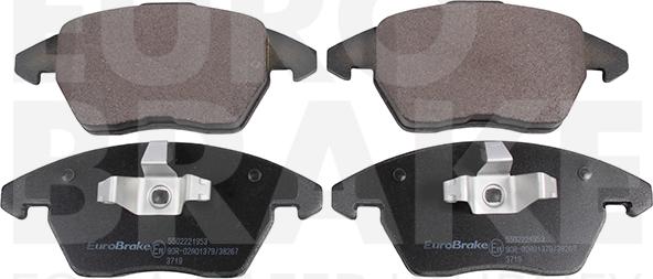 Eurobrake 5502221953 - Set placute frana,frana disc aaoparts.ro