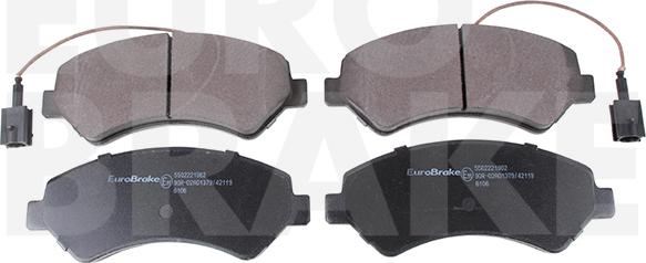 Eurobrake 5502221962 - Set placute frana,frana disc aaoparts.ro