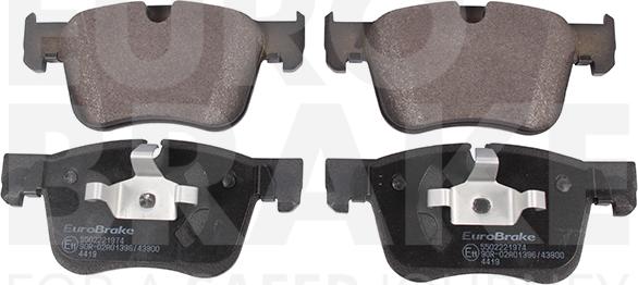 Eurobrake 5502221974 - Set placute frana,frana disc aaoparts.ro