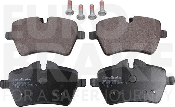 Eurobrake 5502221542 - Set placute frana,frana disc aaoparts.ro