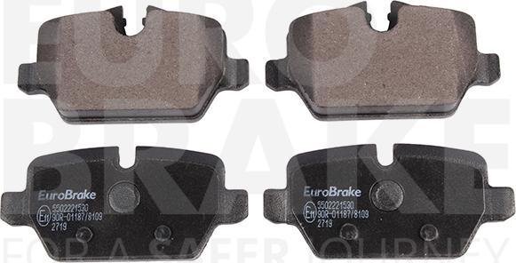 Eurobrake 5502221530 - Set placute frana,frana disc aaoparts.ro