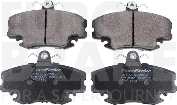 Eurobrake 5502223953 - Set placute frana,frana disc aaoparts.ro