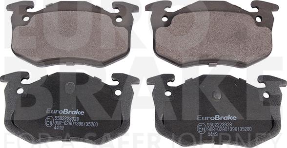 Eurobrake 5502223928 - Set placute frana,frana disc aaoparts.ro
