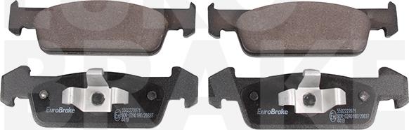 Eurobrake 5502223971 - Set placute frana,frana disc aaoparts.ro