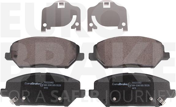 Eurobrake 5502223462 - Set placute frana,frana disc aaoparts.ro
