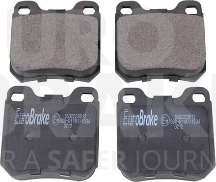 Eurobrake 5502223612 - Set placute frana,frana disc aaoparts.ro