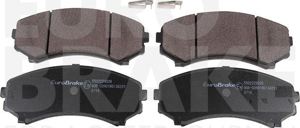 Eurobrake 5502223026 - Set placute frana,frana disc aaoparts.ro