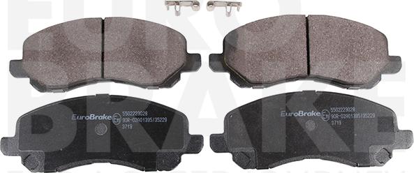 Eurobrake 5502223028 - Set placute frana,frana disc aaoparts.ro