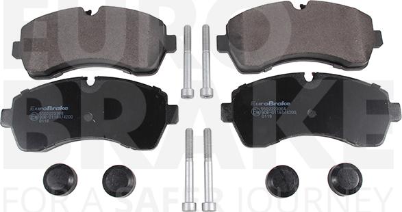 Eurobrake 5502223364 - Set placute frana,frana disc aaoparts.ro
