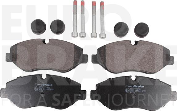 Eurobrake 5502223362 - Set placute frana,frana disc aaoparts.ro