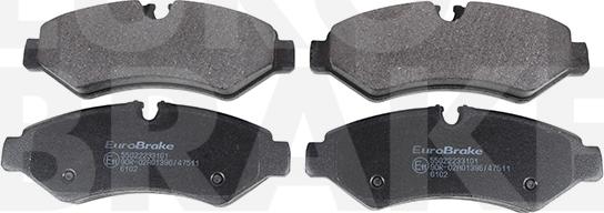 Eurobrake 55022233101 - Set placute frana,frana disc aaoparts.ro