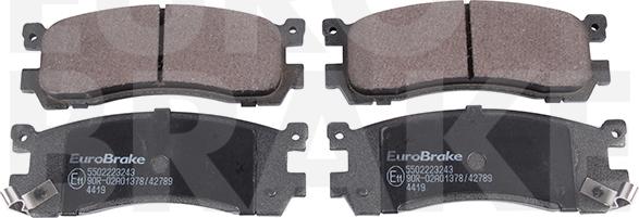 Eurobrake 5502223243 - Set placute frana,frana disc aaoparts.ro