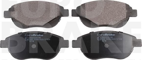 Eurobrake 5502223740 - Set placute frana,frana disc aaoparts.ro