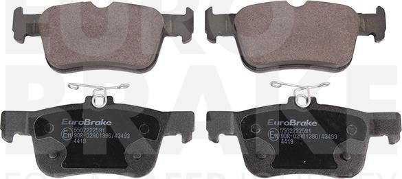 Eurobrake 5502222591 - Set placute frana,frana disc aaoparts.ro
