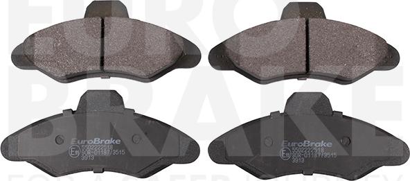 Eurobrake 5502222518 - Set placute frana,frana disc aaoparts.ro