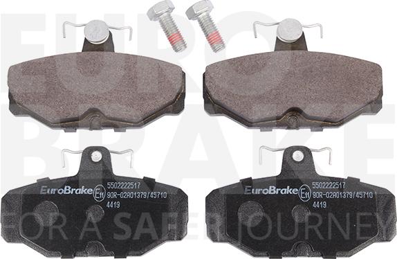 Eurobrake 5502222517 - Set placute frana,frana disc aaoparts.ro