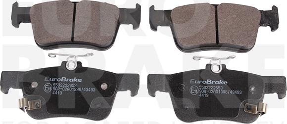 Eurobrake 5502222653 - Set placute frana,frana disc aaoparts.ro