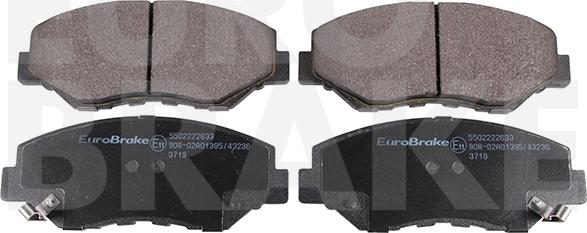 Eurobrake 5502222633 - Set placute frana,frana disc aaoparts.ro