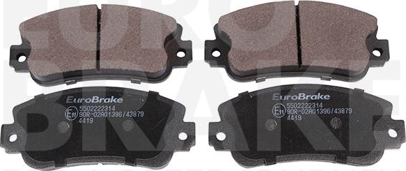 Eurobrake 5502222314 - Set placute frana,frana disc aaoparts.ro