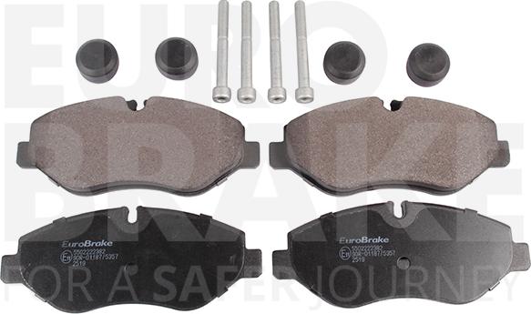 Eurobrake 5502222382 - Set placute frana,frana disc aaoparts.ro