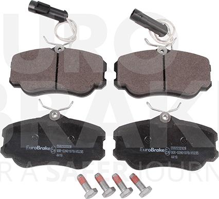 Eurobrake 5502222328 - Set placute frana,frana disc aaoparts.ro