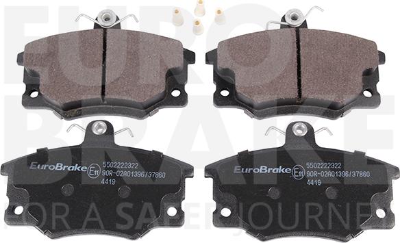 Eurobrake 5502222322 - Set placute frana,frana disc aaoparts.ro