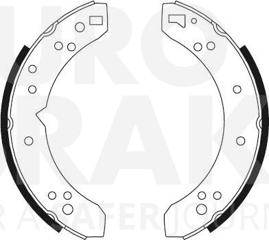 Eurobrake 58492799040 - Set saboti frana aaoparts.ro